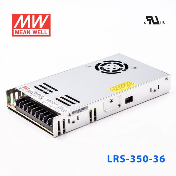明纬电源LRS-350-36 350W 36V9.7A输出（输入电压开关选择型)明纬超薄高性能开关电源